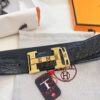 693201513a89a121ed550550 Hermès H Belt, New Arrival, Stainless Steel H Insert Buckle with Paved Bricks, ZP-Synchronized Engraved Logo