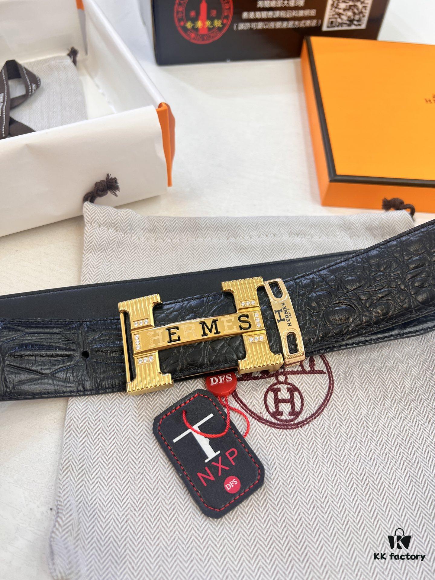 693201513a89a121ed550550 Hermès H Belt, New Arrival, Stainless Steel H Insert Buckle with Paved Bricks, ZP-Synchronized Engraved Logo