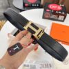 693201523a89a121ed55055d Hermès Men's Belt, New Style Full Diamond H Letter Inside Buckle, Double-Sided Use, ZP Synchronized Steel Stamp Logo, Imported Elephant Grain Top Layer Cowhide, 3.8cm Width, High-End Quality
