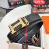 693201533a89a121ed550561 Hermès Men's Belt, New Style Full Diamond H Letter Inside Buckle, Double-Sided Use, ZP Synchronized Steel Stamp Logo, Imported Elephant Grain Top Layer Cowhide, 3.8cm Width, High-End Quality