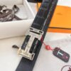 693201553a89a121ed55057d Hermès H Belt, Steel 'H' Buckle with Brick Inlay, Genuine Crocodile-Textured Top-Layer Calfskin, 3.8cm Width, Official Website Version, Includes NXP Anti-Counterfeit Chip