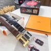 693201553a89a121ed55057f Hermès H Belt, Steel 'H' Buckle with Brick Inlay, Genuine Crocodile-Textured Top-Layer Calfskin, 3.8cm Width, Official Website Version, Includes NXP Anti-Counterfeit Chip