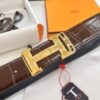 693201553a89a121ed550581 Hermès H Belt, Stainless Steel Inlaid H Buckle, Genuine Crocodile Pattern Top Layer Cowhide, 3.8cm Width, Official Website Style, Premium Quality