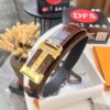 693201553a89a121ed550583 Hermès H Belt, Stainless Steel Inlaid H Buckle, Genuine Crocodile Pattern Top Layer Cowhide, 3.8cm Width, Official Website Style, Premium Quality