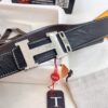 693201563a89a121ed550588 Arrival Hermes Men's Belt, New H-Logo Inside Buckle, Double-Sided Wear, Synchronized Steel Engraved Logo, Imported Elephant Grain Full-Grain Cowhide, 3.8cm Width, Top Quality