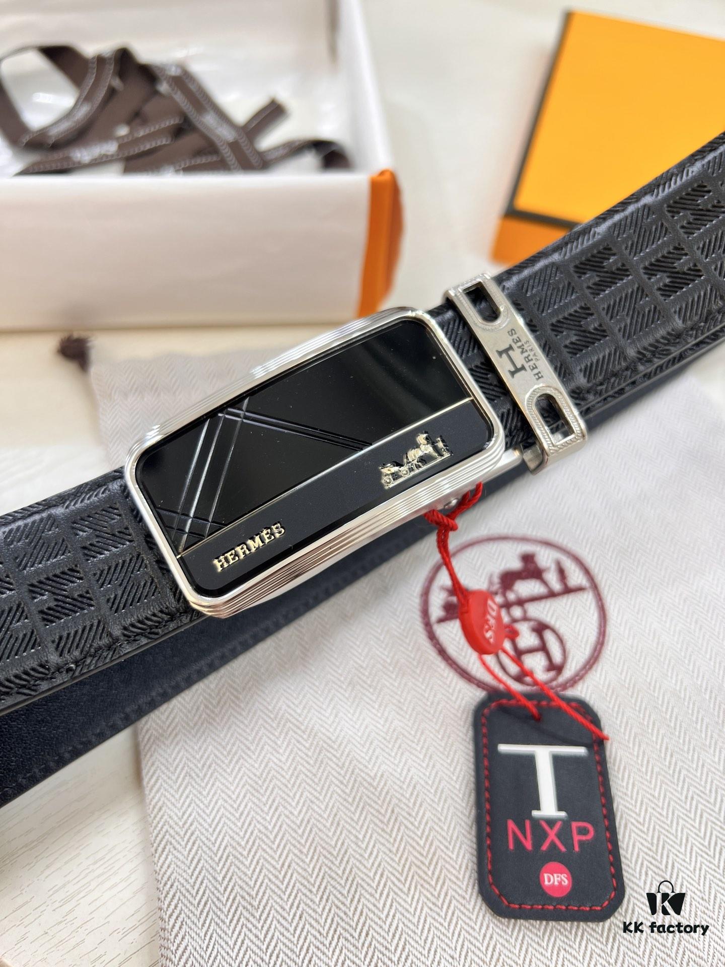 693201593a89a121ed5505b2 Hermès HH Original Factory Direct Order, Hong Kong Duty-Free Gift Box, Automatic Buckle with NXP RFID Tag Verifiable on Official Website, Authentic Anti-Counterfeit Chip