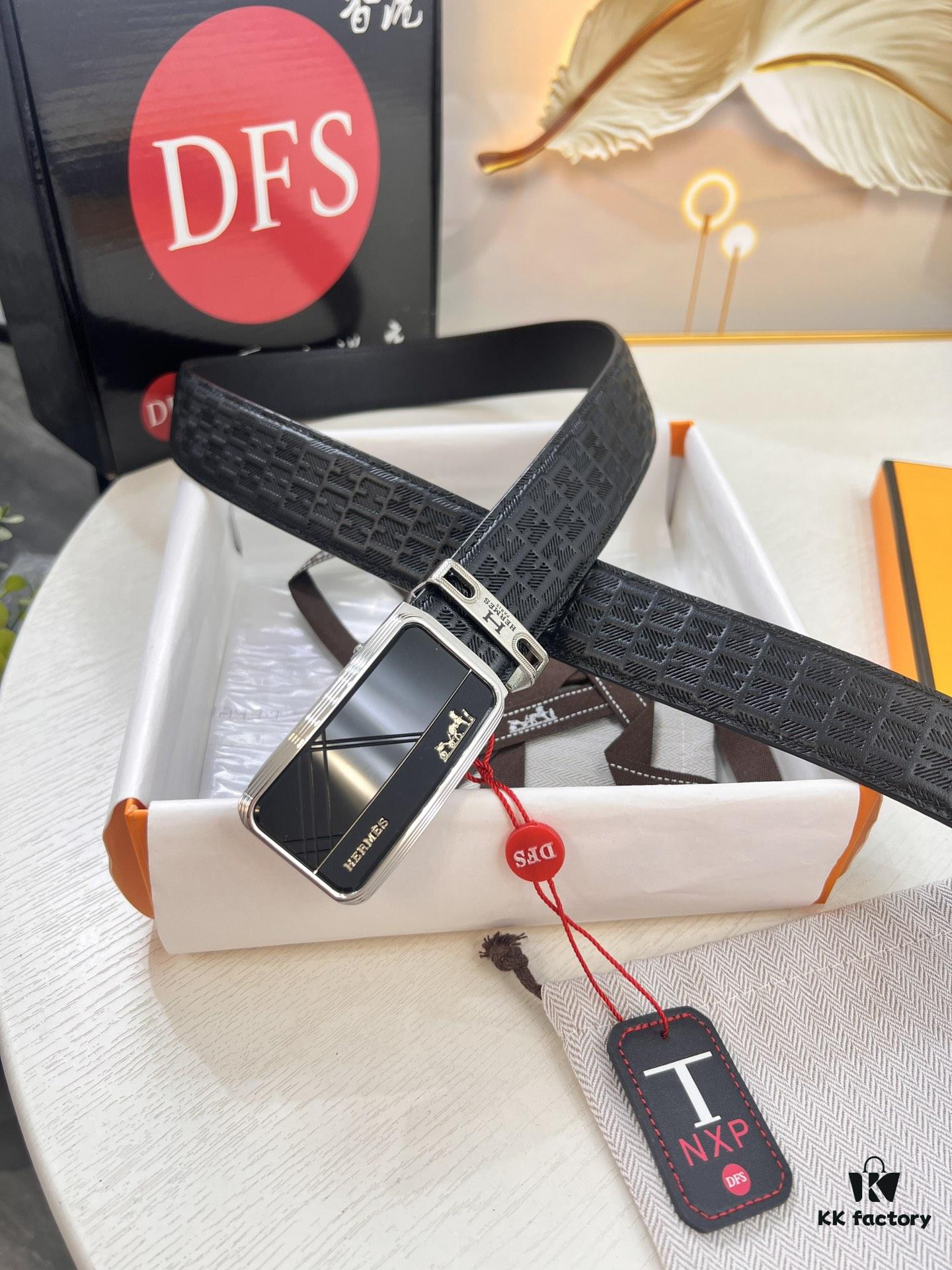 693201593a89a121ed5505b5 Hermès HH Original Factory Direct Order, Hong Kong Duty-Free Gift Box, Automatic Buckle with NXP RFID Tag Verifiable on Official Website, Authentic Anti-Counterfeit Chip