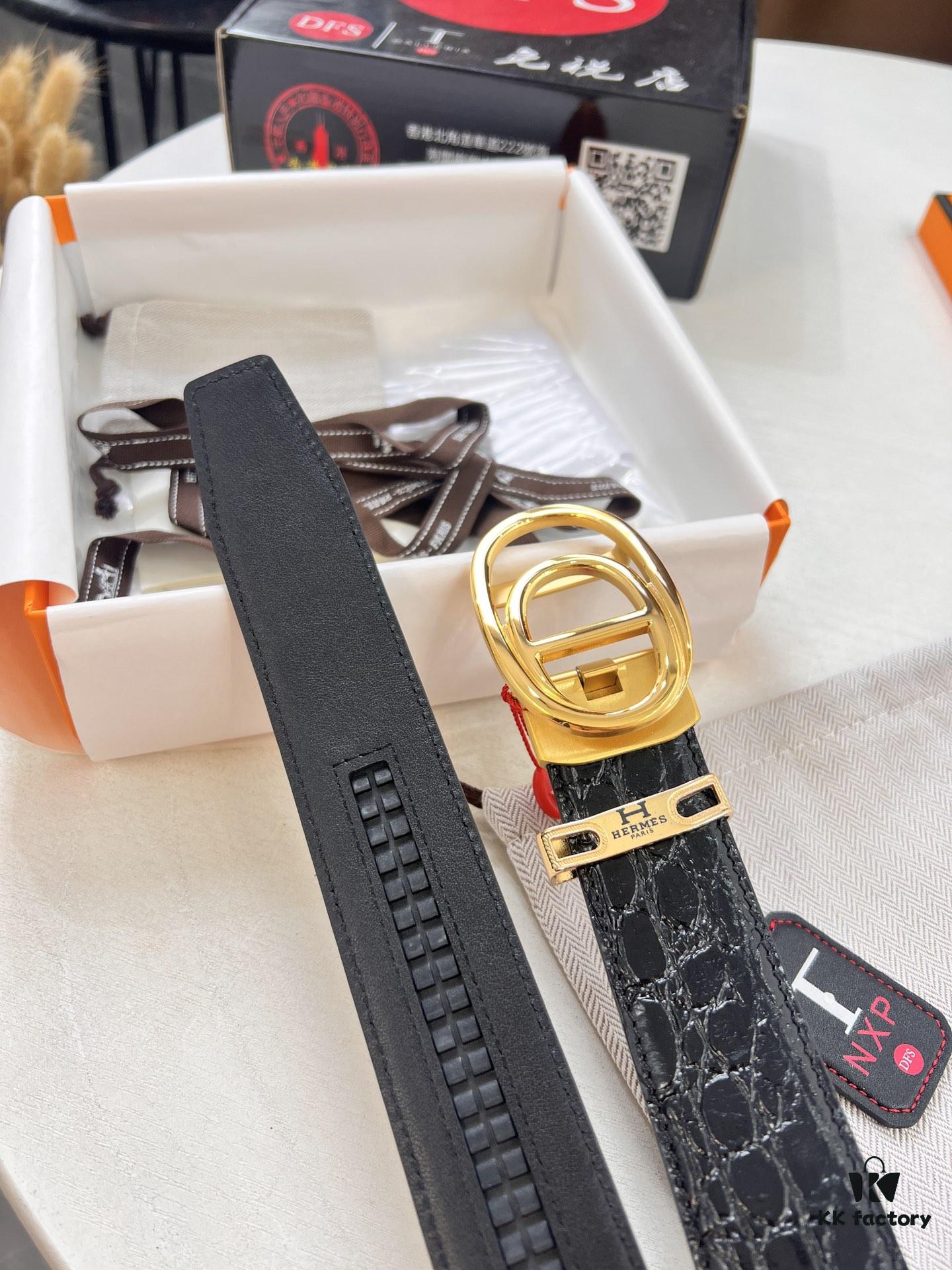 6932015c3a89a121ed5505d6 Hermès HH Original Factory Order, Hong Kong Duty-Free Gift Box (NXP RFID Tag Verifiable on Official Website, Authentic Anti-Counterfeit Chip), Italian Custom Imported Top-Layer Crocodile-Textured Calfskin, Automatic Sliding Buckle, Smooth Grain Calfskin Strap, Fashion Runway Style, Top-Tier Duty-Free Purchase Level, Comparable to Genuine, 3.5cm Width, Guaranteed Quality