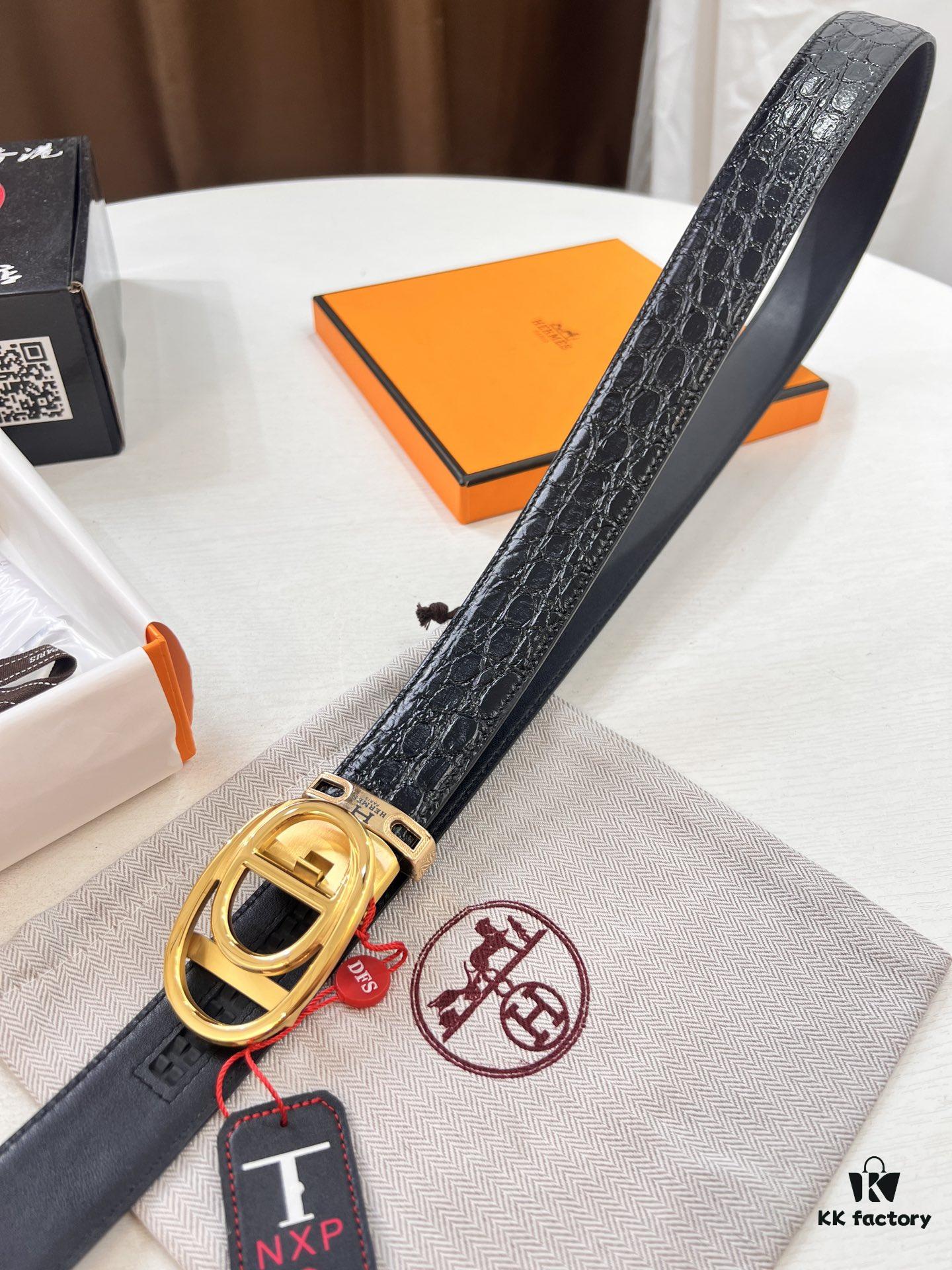 6932015c3a89a121ed5505d7 Hermès HH Original Factory Order, Hong Kong Duty-Free Gift Box (NXP RFID Tag Verifiable on Official Website, Authentic Anti-Counterfeit Chip), Italian Custom Imported Top-Layer Crocodile-Textured Calfskin, Automatic Sliding Buckle, Smooth Grain Calfskin Strap, Fashion Runway Style, Top-Tier Duty-Free Purchase Level, Comparable to Genuine, 3.5cm Width, Guaranteed Quality