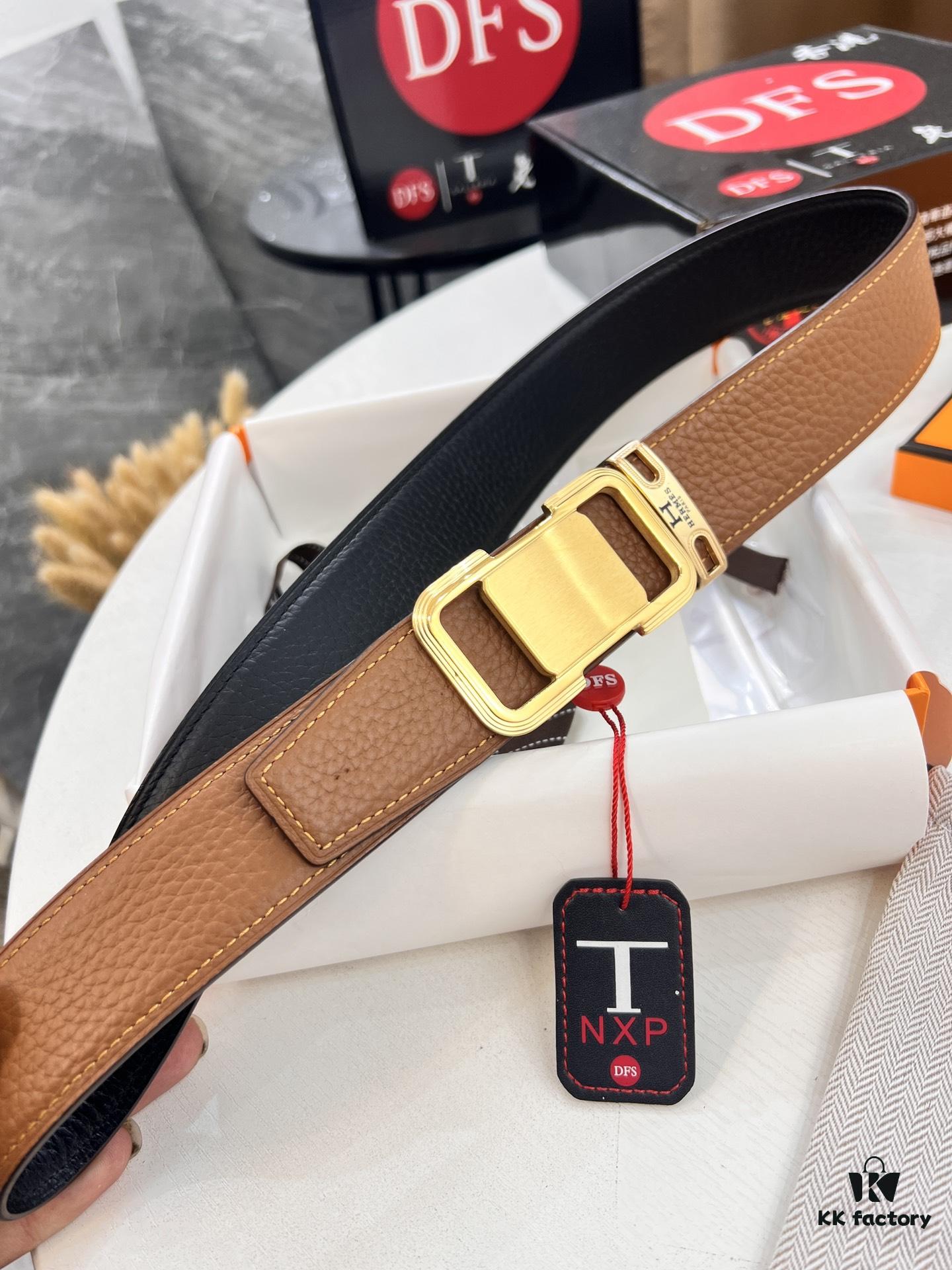 6932015c3a89a121ed5505dc Hermès H Belt, ZP Molded Stainless Steel Hardware with Electroplated Pattern, Full-Grain Calfskin Leather, Reversible Design, 3.8cm Width