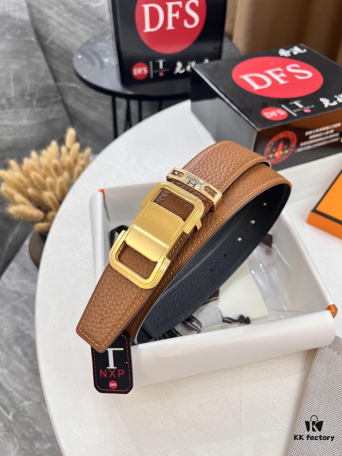 6932015c3a89a121ed5505de Hermès H Belt, ZP Molded Stainless Steel Hardware with Electroplated Pattern, Full-Grain Calfskin Leather, Reversible Design, 3.8cm Width