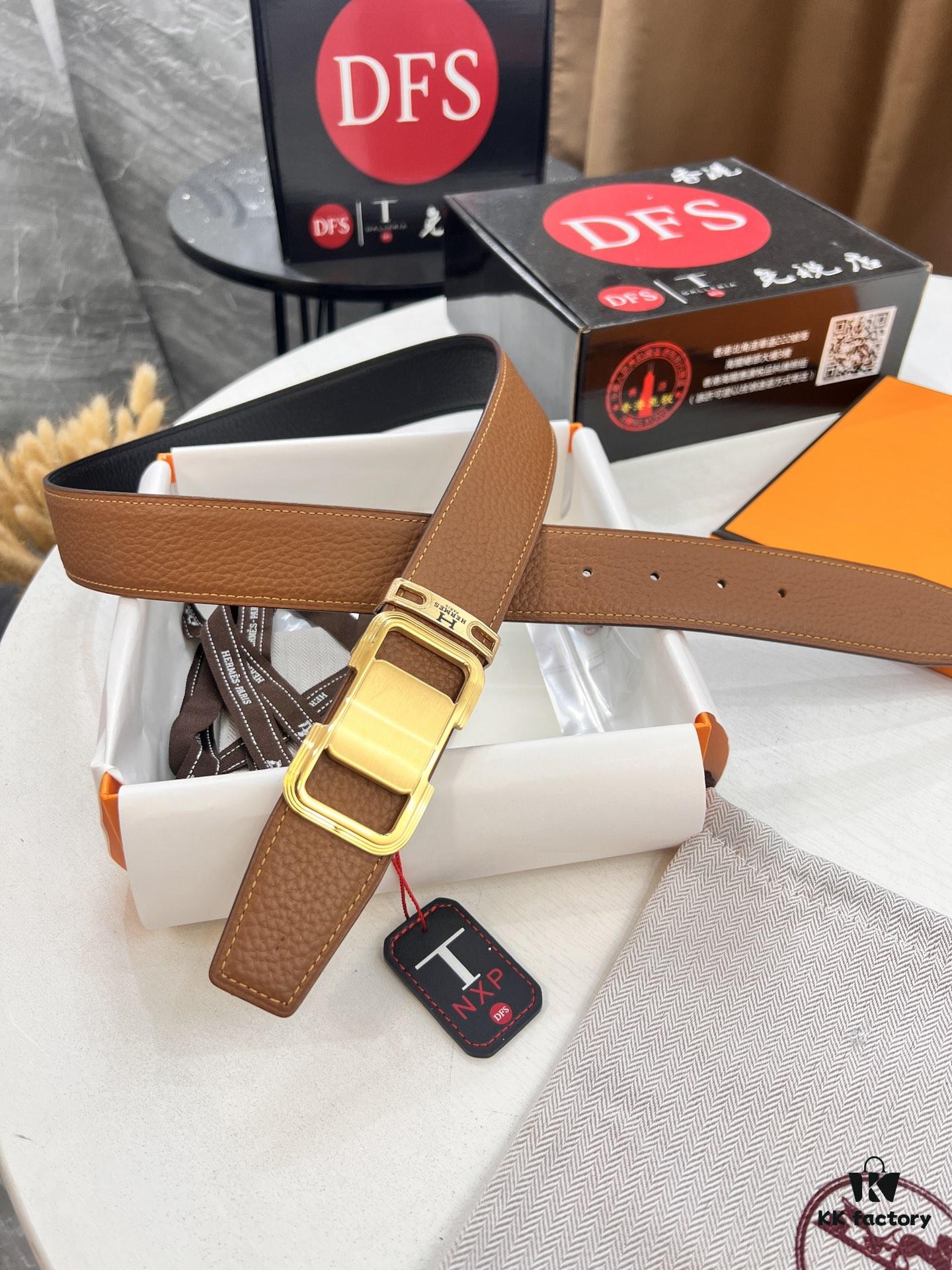 6932015c3a89a121ed5505e0 Hermès H Belt, ZP Molded Stainless Steel Hardware with Electroplated Pattern, Full-Grain Calfskin Leather, Reversible Design, 3.8cm Width