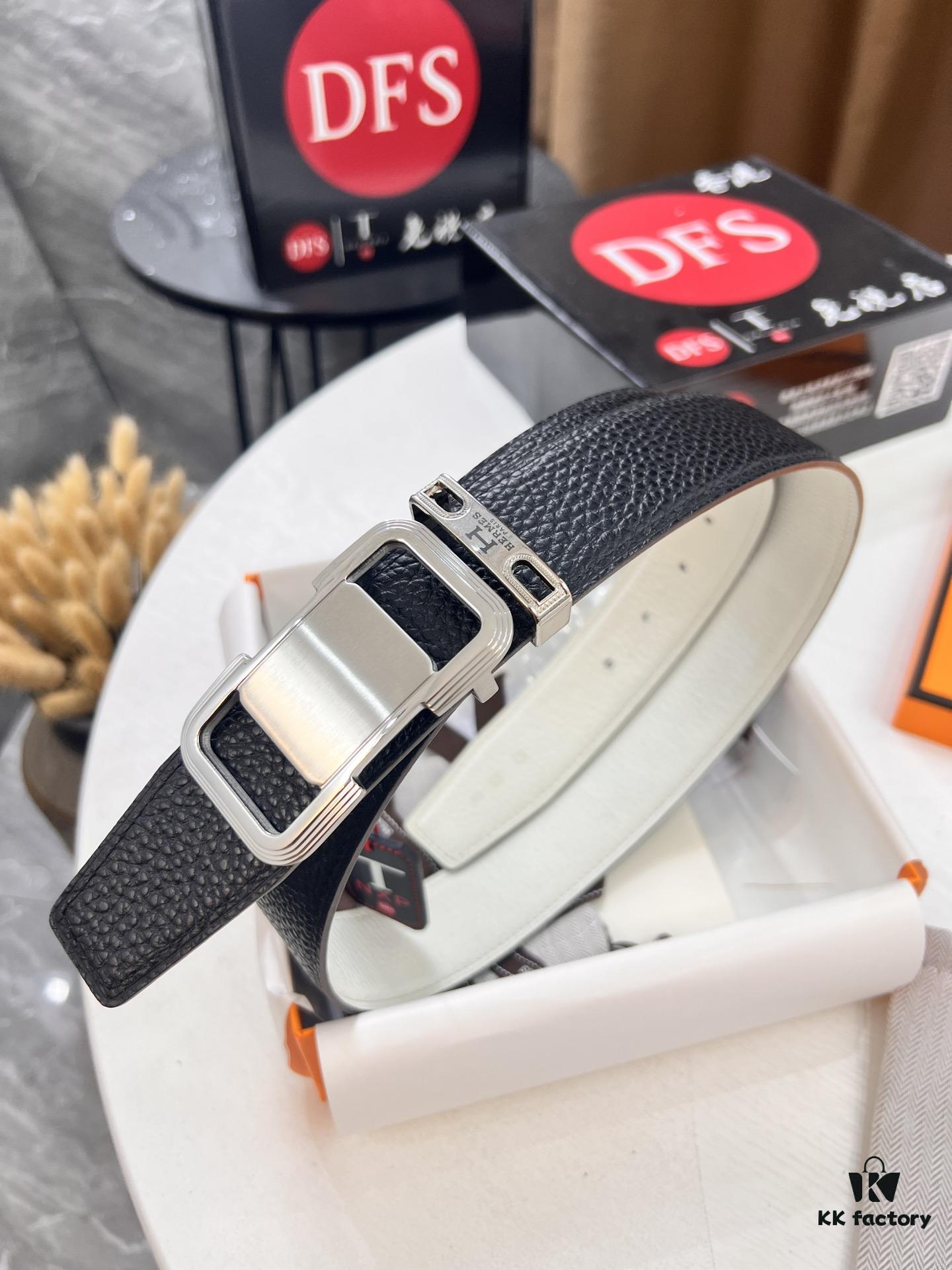 6932015d3a89a121ed5505e5 Hermès H Belt, ZP Molded Stainless Steel Hardware with Electroplated Pattern, Full-Grain Calfskin Leather, Reversible Design, 3.8cm Width
