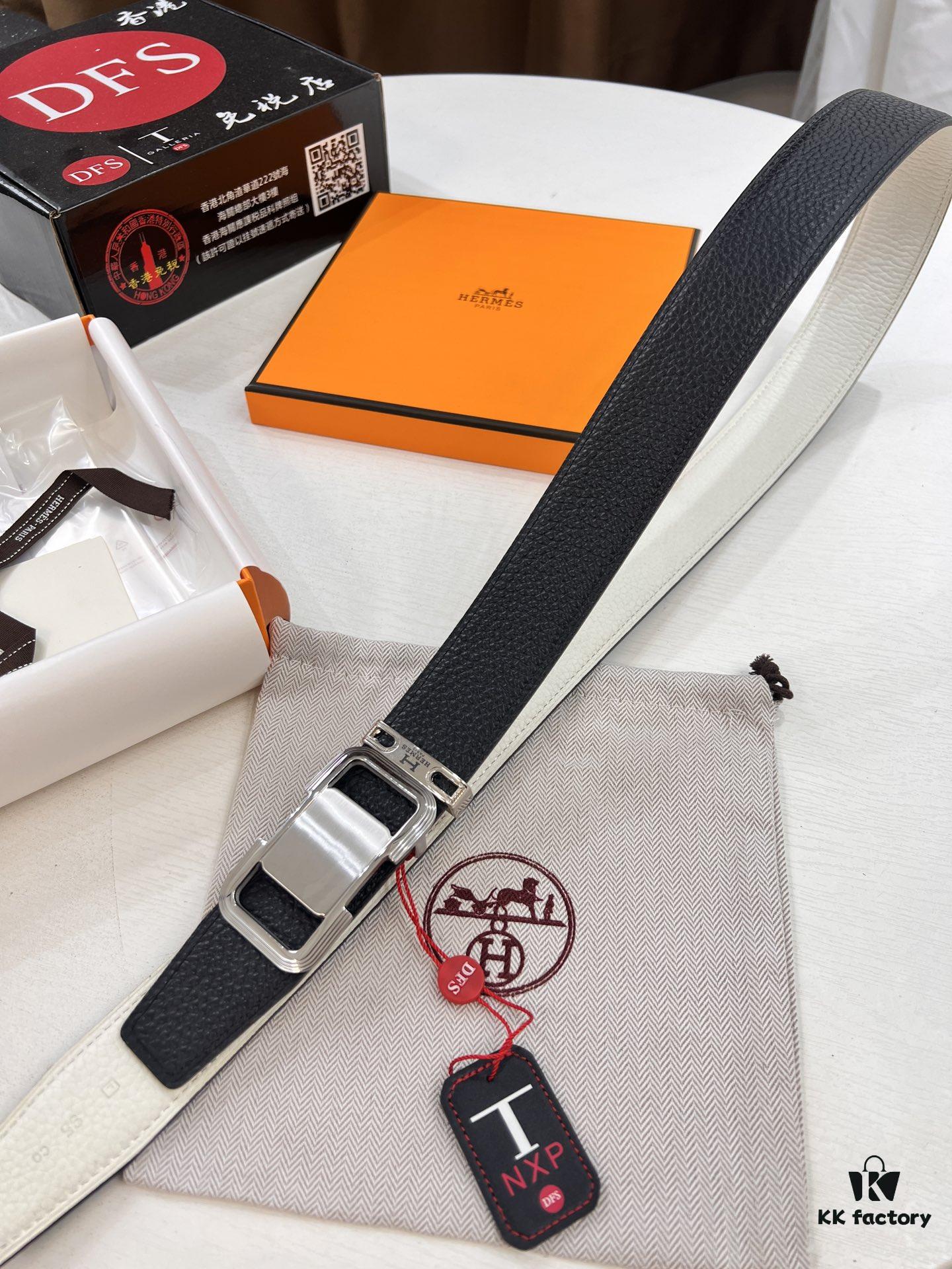 6932015d3a89a121ed5505e7 Hermès H Belt, ZP Molded Stainless Steel Hardware with Electroplated Pattern, Full-Grain Calfskin Leather, Reversible Design, 3.8cm Width
