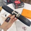 6932015f3a89a121ed5505fe Hermès H Belt, New Arrival, Stainless Steel H Buckle with Paved Stones, ZP Synchronized Engraved Logo, Genuine Imported Top Layer Calfskin Leather