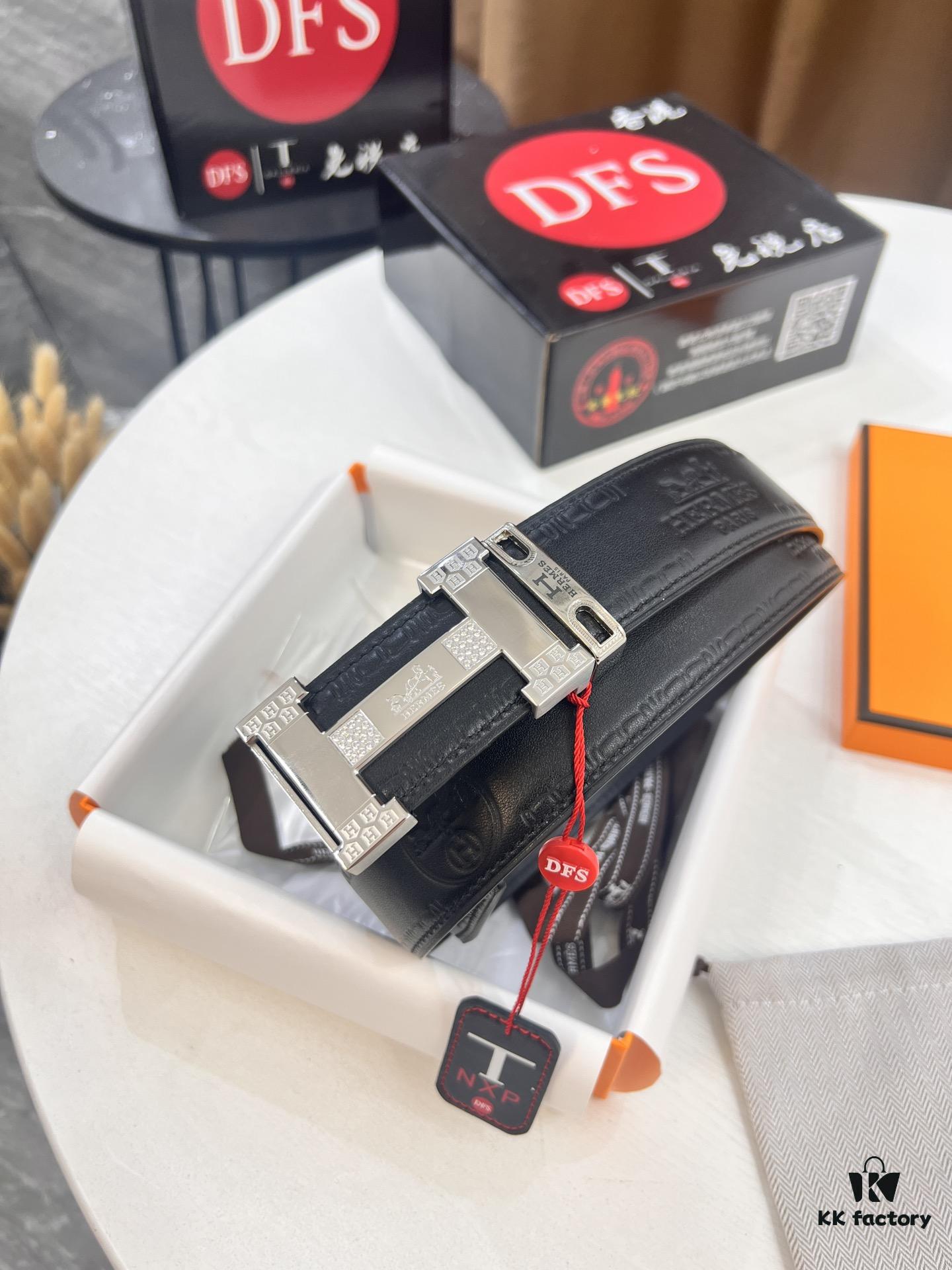 6932015f3a89a121ed550601 Hermès H Belt, New Arrival, Stainless Steel H Buckle with Paved Stones, ZP Synchronized Engraved Logo, Genuine Imported Top Layer Calfskin Leather