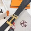 693201603a89a121ed55060a Hermès H Belt, New Arrival with Inlaid Brick Stainless Steel H Buckle, ZP-Synchronized Engraved Logo