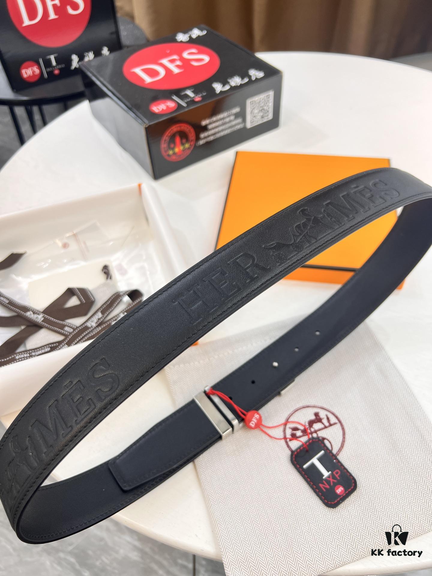 693201603a89a121ed55060d Hermès H Belt, New Arrival, Stainless Steel Inlaid Brick H Buckle, ZP Synchronized Engraved Logo, Imported Horsehide Grain Full-Grain Cattle Leather, 3.8cm Width, Top Quality with NXP Anti-Counterfeit Chip Verification