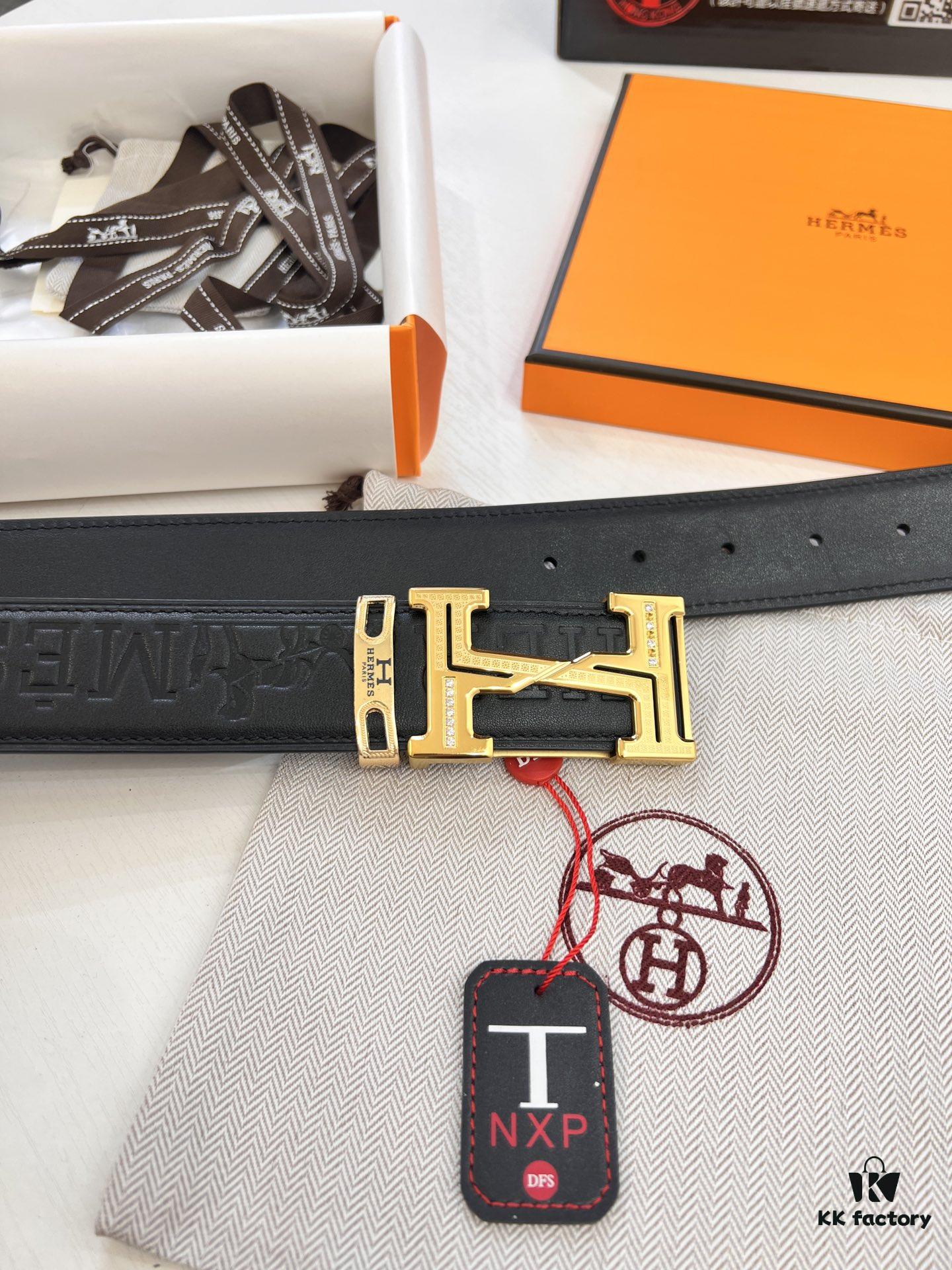 693201613a89a121ed55061c Arrival 🎺🎺 Real Item Shot, Hermes Men's Belt, New Style with Diamond-Encrusted Letters, Inner Buckle with ZP-Synchronized Steel Logo