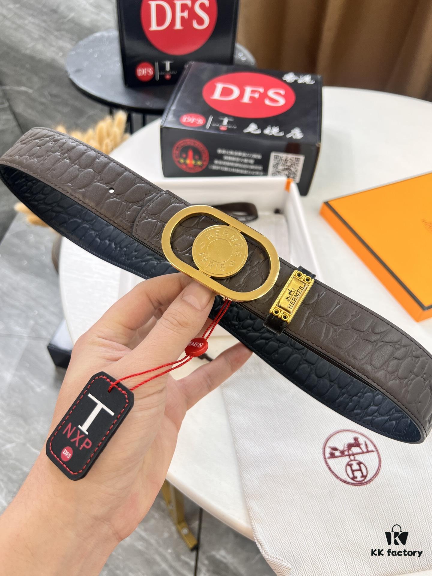 693201623a89a121ed550628 Arrival of Men's Hermès Belt with New H-Inner Buckle, Double-Sided Use, Genuine Embossed Logo, Premium Imported Stone-Grain Top Layer Cowhide
