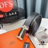 693201633a89a121ed550638 Hermès (Men's) Belt, Genuine Top-Layer Cowhide with Diamond-Paved Letters, Stainless Steel Hardware, 3.8cm Width