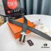 693201643a89a121ed55063c Hermès (Men's) Belt, Genuine Top-Layer Cowhide with Diamond-Paved Letters, Stainless Steel Hardware, 3.8cm Width