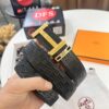 693201643a89a121ed55063f Hermes Men's Belt, Crocodile Grain Top Layer Leather, H Embossing, Steel Hardware, Reversible Design, 3.8cm Width