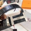 693201643a89a121ed550646 Hermès Men's Belt, Crocodile Grain Top Layer Leather with H Embossing, Double-Sided Wear, 3.8cm Width, Stainless Steel Hardware