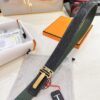 693201653a89a121ed550650 Hermès Men's Belt, New H-Logo Inside Buckle, Imported Embossed Top-Grade Calf Leather, Green Crocodile Texture, 3.8cm Width, ZP Synchronized Steel Stamp Logo