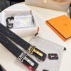 693201653a89a121ed550651 Hermès Men's Belt, New H-Logo Inside Buckle, Imported Embossed Top-Grade Calf Leather, Green Crocodile Texture, 3.8cm Width, ZP Synchronized Steel Stamp Logo