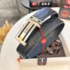 693201663a89a121ed550656 Hermès Men's Belt, Genuine Top-Layer Calfskin with Engraved Horse Carriage Logo, Steel Hardware, 3.8cm Width