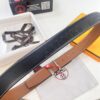 693201683a89a121ed550676 Hermès Men's Belt, Top Grain Calfskin with Engraved Buckle, 3.8cm Width, Adjustable Length, Original Imported Embossed Horse-Drawn Carriage Design