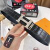 Hermès Men's Belt, Genuine Top-Layer Calfskin with Crocodile Texture, 3.8cm Width, Adjustable Length, Double-Sided Usage, Stainless Steel Hardware, Official Website Verified, Ideal Gift