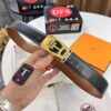 6932016c3a89a121ed5506ad Hermès (Men's) Belt, Top Grain Cowhide Leather with Engraved Buckle, 3.8cm Width, Adjustable Length, Original Imported Embossed Horsehead Design, Ideal for Gifting