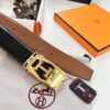 6932016d3a89a121ed5506af Hermès (Men's) Belt, Top Grain Cowhide Leather with Engraved Buckle, 3.8cm Width, Adjustable Length, Original Imported Embossed Horsehead Design, Ideal for Gifting
