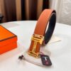 6932016f3a89a121ed5506cf Hermès Men's Belt, Letter-Inlay Buckle, ZP-Synchronized Steel Logo, Imported Pebbled Full-Grain Leather, 3.8cm Width, Top-Tier Quality