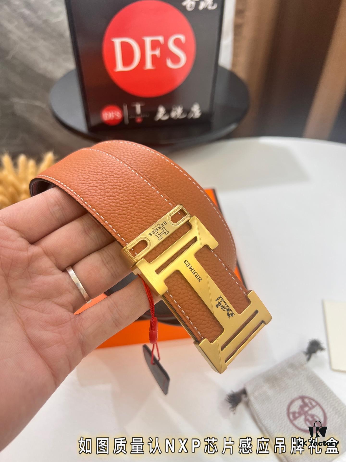 6932016f3a89a121ed5506d0 Hermès Men's Belt, Letter-Inlay Buckle, ZP-Synchronized Steel Logo, Imported Pebbled Full-Grain Leather, 3.8cm Width, Top-Tier Quality