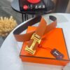 6932016f3a89a121ed5506d1 Hermès Men's Belt, Letter-Inlay Buckle, ZP-Synchronized Steel Logo, Imported Pebbled Full-Grain Leather, 3.8cm Width, Top-Tier Quality