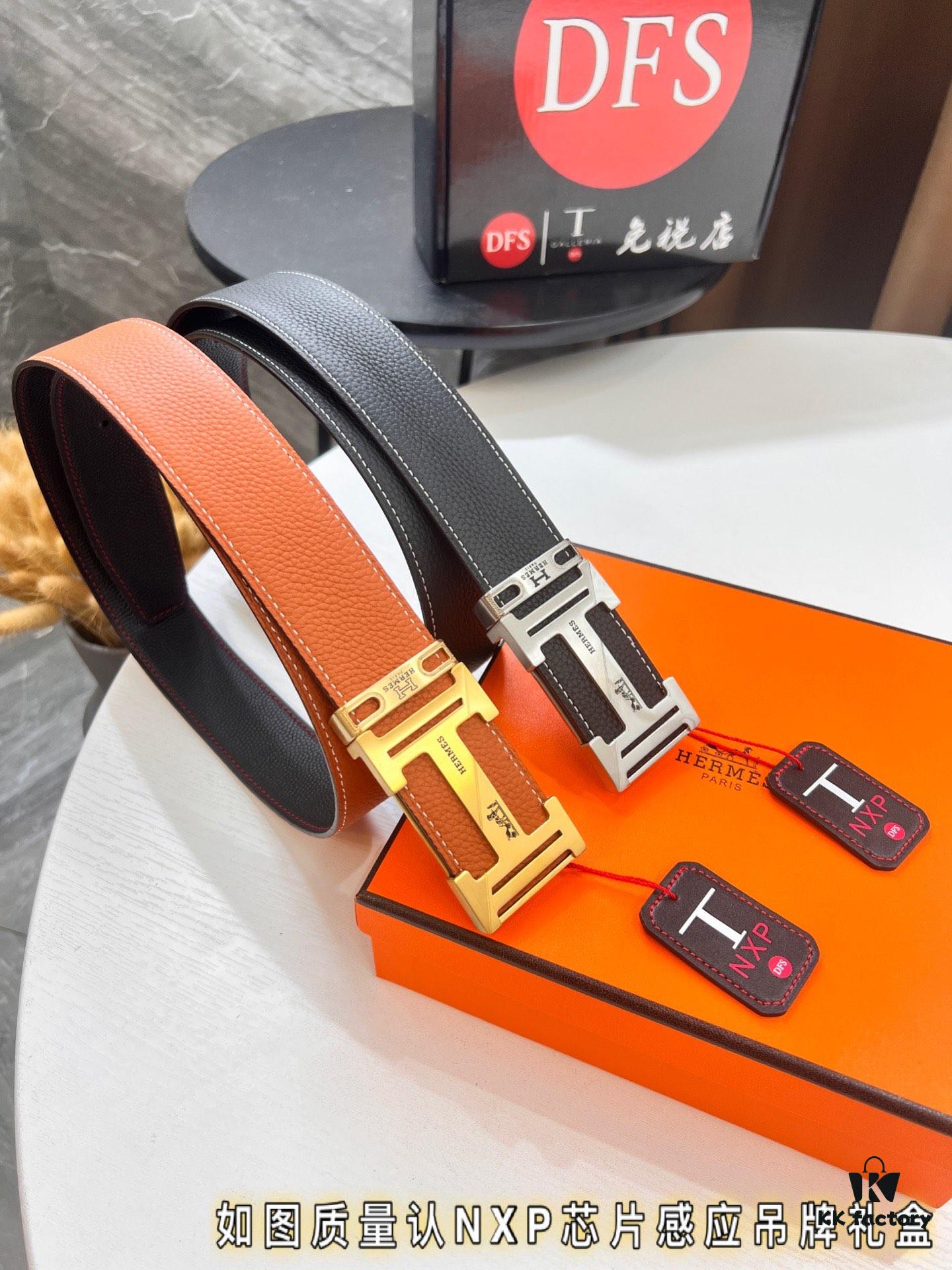 6932016f3a89a121ed5506d2 Hermès Men's Belt, Letter-Inlay Buckle, ZP-Synchronized Steel Logo, Imported Pebbled Full-Grain Leather, 3.8cm Width, Top-Tier Quality