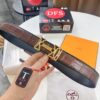 693201703a89a121ed5506da Hermès H Belt, New Arrival, Stainless Steel H Internal Buckle, Genuine Crocodile-Texture Top Layer Cowhide, 3.8cm Width, Premium Quality