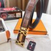 693201703a89a121ed5506df Hermès H Belt, New Arrival, Stainless Steel H Internal Buckle, Genuine Crocodile-Texture Top Layer Cowhide, 3.8cm Width, Premium Quality