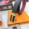 693201723a89a121ed5506fa Hermès Men's Belt, Wine Red Fine-Grain Full-Grain Calfskin, 3.8cm Width, Original Imported Punching Head Leather, Stainless Steel H Buckle, Custom Length