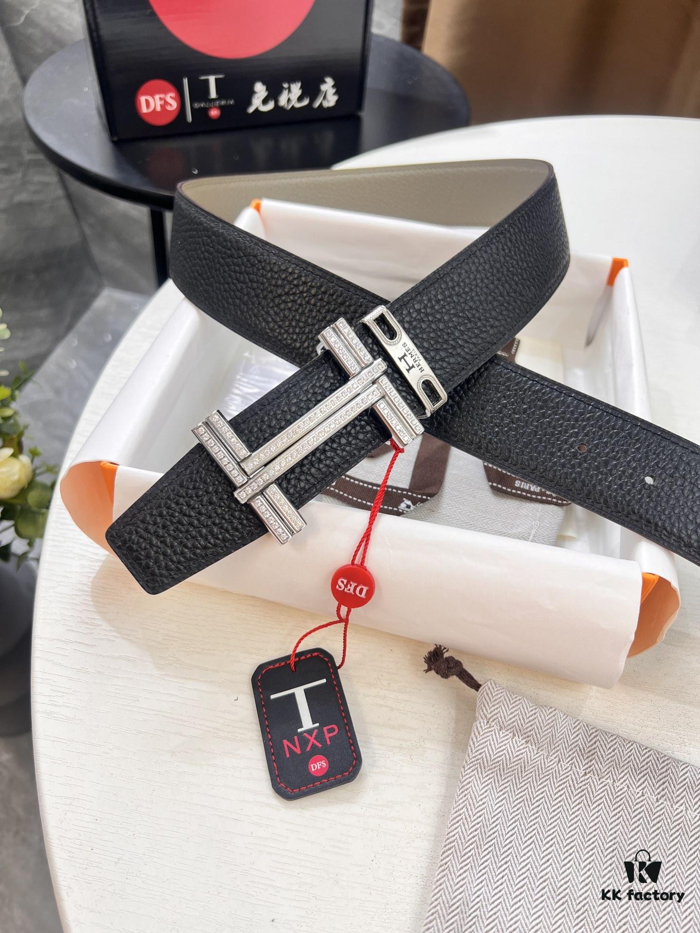 693201743a89a121ed55070f Hermès H Belt, ZP Mold Made, Full H Plated Pattern Stainless Steel Hardware, Original Crispy Grain Leather, Reversible Design, Top Quality