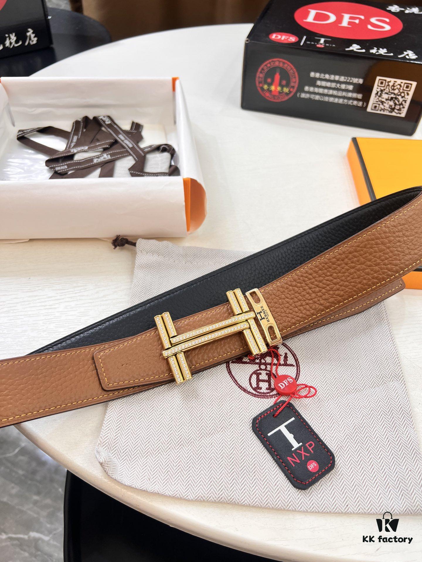 693201743a89a121ed550713 Arrival 🎺 Real Photo Hermes H Belt, ZP Mold Made, Electroplated Full H Pattern Stainless Steel Hardware, Original Factory Crust Leather with Crocodile Texture, Reversible Design, Top Grain Cowhide, 3.8cm Width