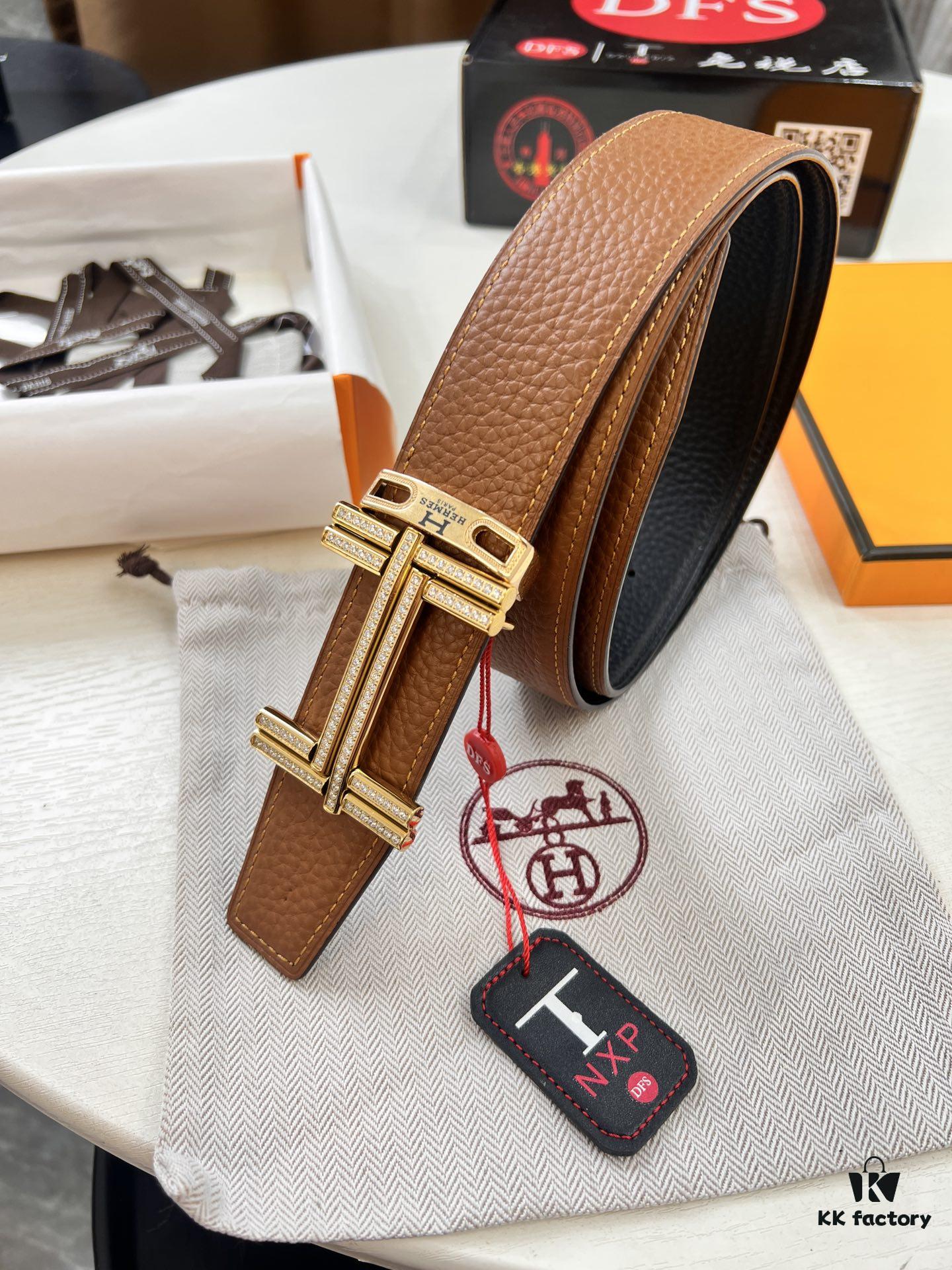 693201743a89a121ed550715 Arrival 🎺 Real Photo Hermes H Belt, ZP Mold Made, Electroplated Full H Pattern Stainless Steel Hardware, Original Factory Crust Leather with Crocodile Texture, Reversible Design, Top Grain Cowhide, 3.8cm Width
