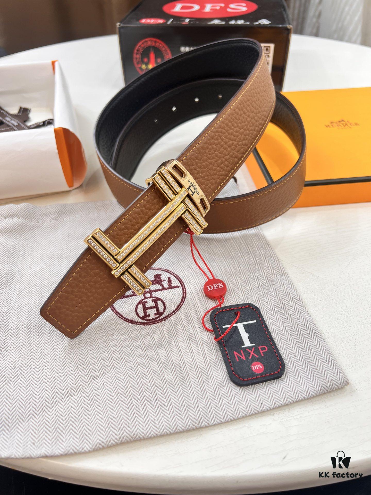 693201753a89a121ed550716 Arrival 🎺 Real Photo Hermes H Belt, ZP Mold Made, Electroplated Full H Pattern Stainless Steel Hardware, Original Factory Crust Leather with Crocodile Texture, Reversible Design, Top Grain Cowhide, 3.8cm Width