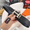 693201753a89a121ed550719 Hermès H Belt, New Arrival, Stainless Steel H Inner Buckle, ZP Synchronized Engraved Logo, Premium Crocodile Belly and Top Grain Cattle Leather