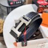 693201753a89a121ed55071f Hermès H Belt, New Arrival, Stainless Steel H Inner Buckle, ZP Synchronized Engraved Logo, Premium Crocodile Belly and Top Grain Cattle Leather