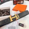 693201753a89a121ed550721 Hermès H Belt, New Arrival, Stainless Steel H Internal Buckle, ZP Synchronized Engraved Logo, 3.8cm Width, Premium Crocodile Belly and Top Layer Calfskin Leather