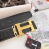 693201753a89a121ed550722 Hermès H Belt, New Arrival, Stainless Steel H Internal Buckle, ZP Synchronized Engraved Logo, 3.8cm Width, Premium Crocodile Belly and Top Layer Calfskin Leather